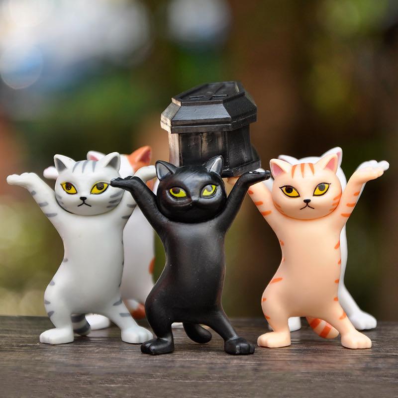 Funny Toys Gift ( one set -five cats and black box)
