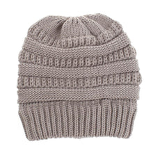 Load image into Gallery viewer, Soft Knit Ponytail Beanie
