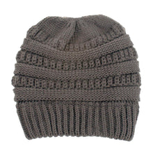 Load image into Gallery viewer, Soft Knit Ponytail Beanie
