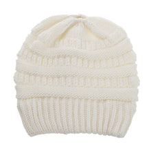 Load image into Gallery viewer, Soft Knit Ponytail Beanie
