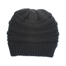 Load image into Gallery viewer, Soft Knit Ponytail Beanie
