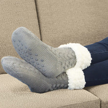 Load image into Gallery viewer, Sherpa Lined Slipper Socks
