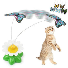 Load image into Gallery viewer, Electric Rotating Butterfly Cat Toys
